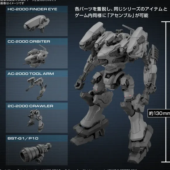30MM Armored Core VI Fires of Rubicon RaD CC-2000 Orbiter
