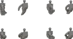 MODEROID T Hand Parts Set (M) from Titanomachia SIDE:CE