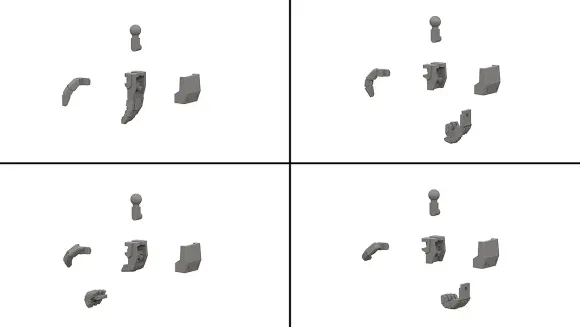 MODEROID T Hand Parts Set (M) from Titanomachia SIDE:CE