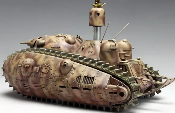 1/72 Multi-turreted Tank Akuyaku #1 Short Gun Barrel ver.