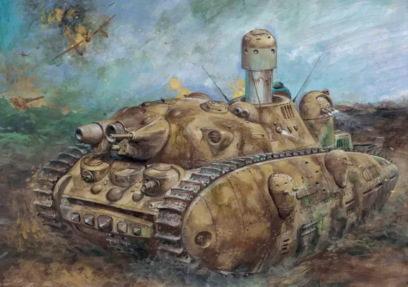 1/72 Multi-turreted Tank Akuyaku #1 Short Gun Barrel ver.