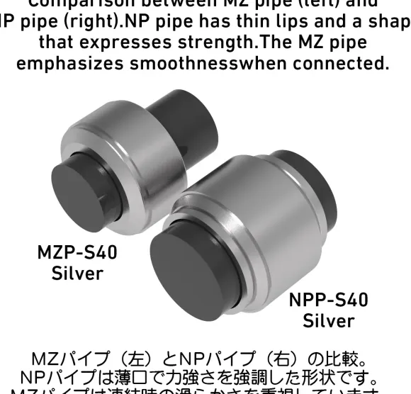 NP Pipe Silver M (20pcs)