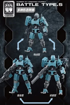 1/24 Number 57 Armored Puppet 57-A5 Battle Type.5 Plastic Model Kit