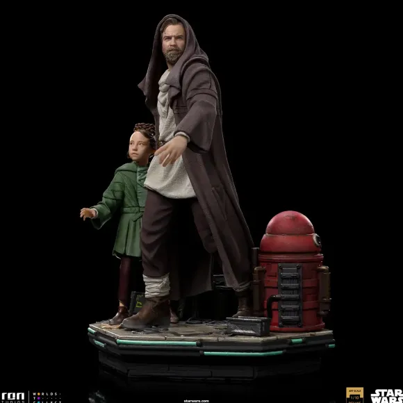 1/10 Obi-Wan Kenobi - Iron Studios Scale Statue: Deluxe Art Scale - Obi-Wan Kenobi & Young Leia
