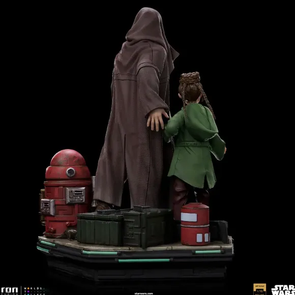 1/10 Obi-Wan Kenobi - Iron Studios Scale Statue: Deluxe Art Scale - Obi-Wan Kenobi & Young Leia