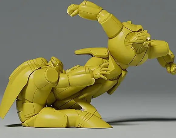 PLAMAX MF-64: minimum factory Gunbuster Super Inazuma Kick/RX-7 Inazuma Kick Effect Color Ver. (Gunbuster)