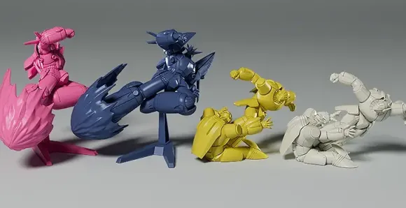 PLAMAX MF-64: minimum factory Gunbuster Super Inazuma Kick/RX-7 Inazuma Kick Effect Color Ver. (Gunbuster)