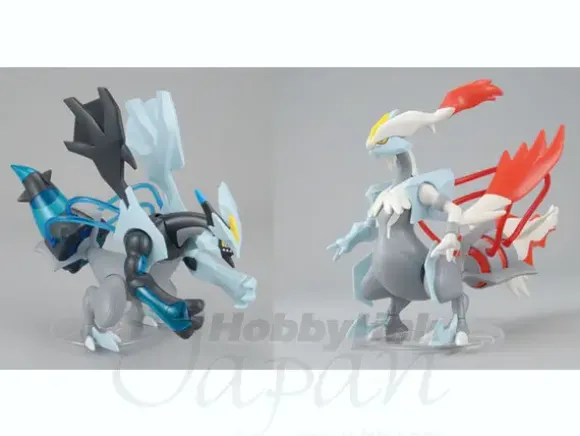 Pokemon Plamo Collection No.27 & No.28 Black Kyurem & White Kyurem