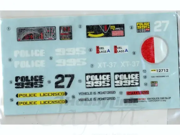 1/24 Police Car No. 27