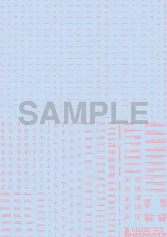 1/144 RB01Caution Decal (1pcs) Pastel pink