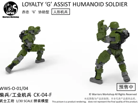 Remnant Dome Series WWS-O-01/04 Match Soldier / Industrial Soldiers Plastic Model Kit (Green)