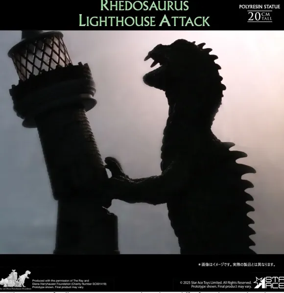 Rhedosaurus Lighthouse Attack Polyresin Statue