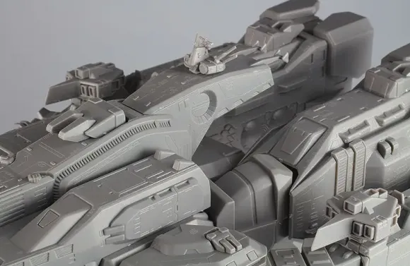 1/4000 SDF-1 Macross Fortress Warship (The Movie Ver.)
