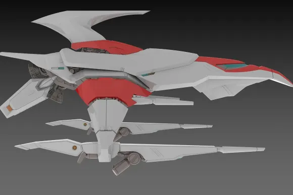 1/144 Silver Hawk 3F-1B SPACE FIGHTER