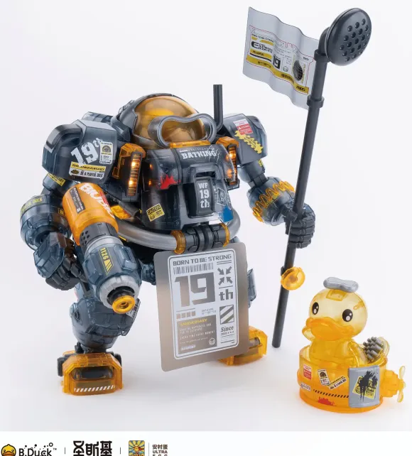 SOSKILL x ULTRA EGG SpaDuck 19th Anniversary Black Samurai Limited Edition Plastic Model Kit