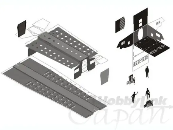 1/144 Space Clipper Detail Up Etching Part Set