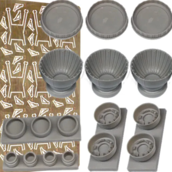 1/2700 Star Destroyer Engine Bells (Resin, Photoetch) (for Zvezda/Revell)