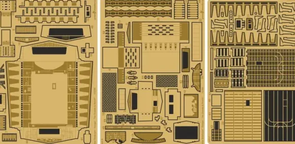 1/2700 Star Destroyer Hangar Bay Photo Etch Set (Zvezda / Revell)