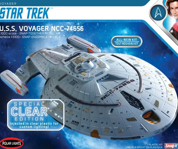 1/1000 Star Trek Voyager U.S.S Voyager Clear Edition