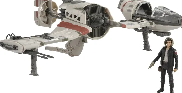 Star Wars: Mid Vehicle Resistance Ski Speeder w/Poe Dameron Figure