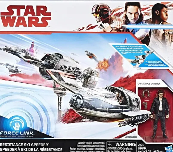 Star Wars: Mid Vehicle Resistance Ski Speeder w/Poe Dameron Figure