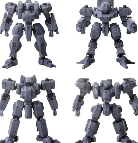 1/72 Structure Arts Plus Plastic Model Kit Series Additional Selection Vol.2 (All 4 Types Box + First Production Box Bonus Included)