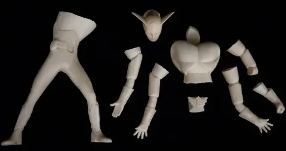 Super Hero Soft Vinyl Model Kit Barom-1