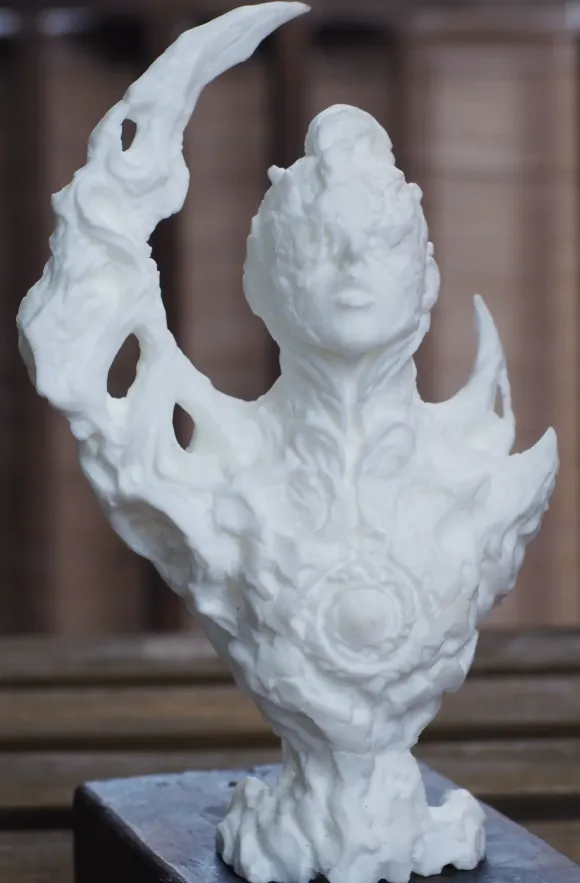 the Beautiful / Bizarre Ones tbbo.EX.001 a portrait of the moon White