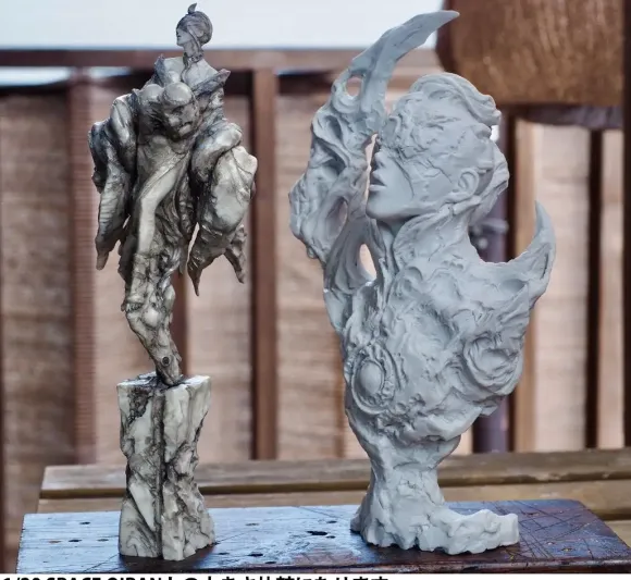 the Beautiful / Bizarre Ones tbbo.EX.001 a portrait of the moon White