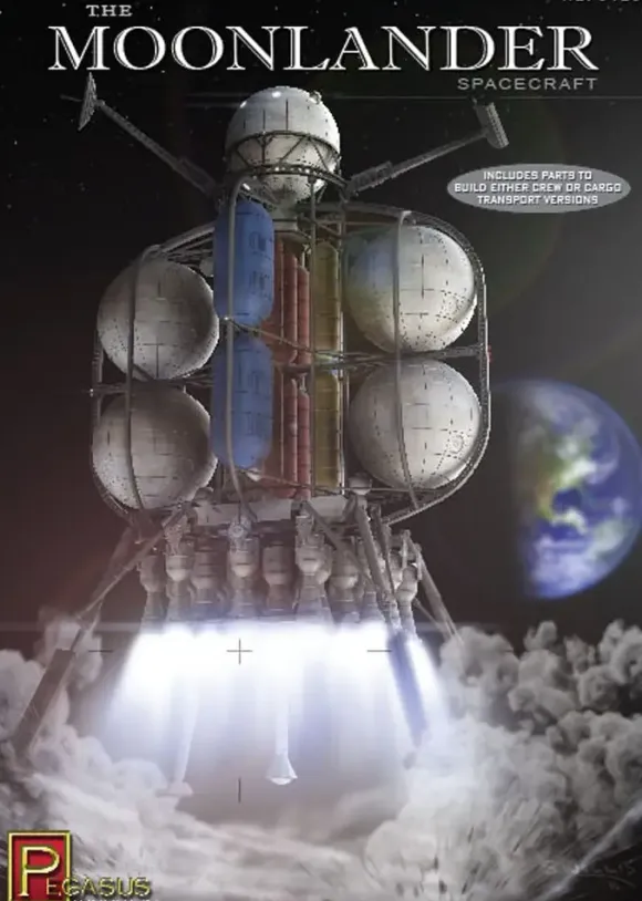 1/350 The Moonlander Spacecraft Wernher von Braun Detail Up Set