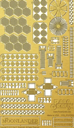1/350 The Moonlander Spacecraft Wernher von Braun Detail Up Set