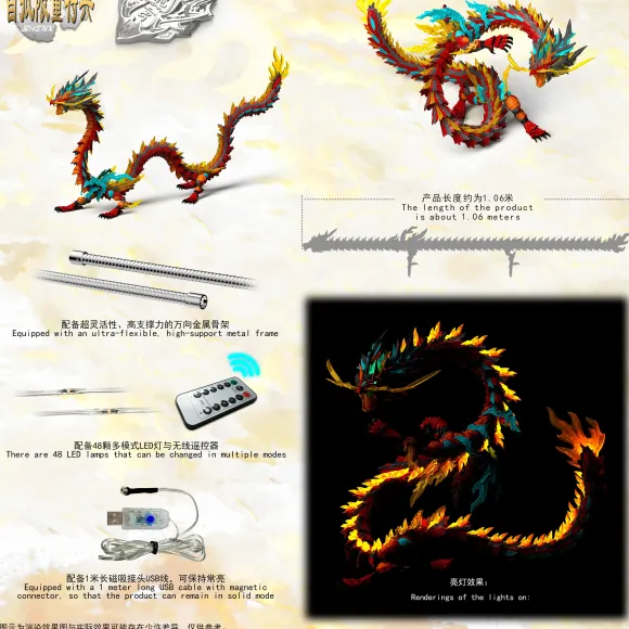 The True Dragon Series ZL-0001 Red Dragon King Plastic Model Kit