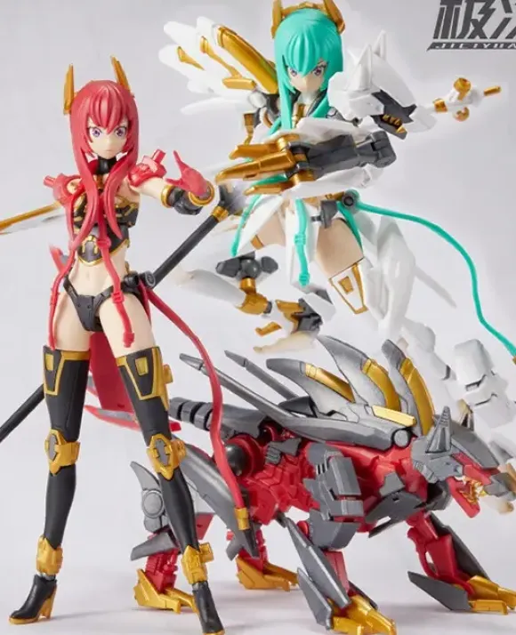1/10 TKB-01 Yozen & Howling Celestial Dog (Red) Plastic Model Kit