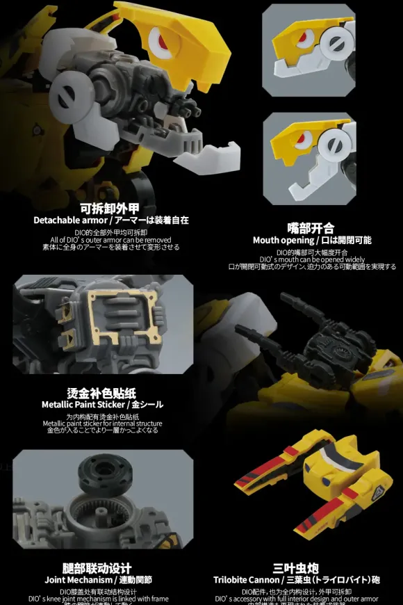 52TOYS BEASTBOX BB-01 DIO Plastic Model Kits Ver. with Bonus Armor