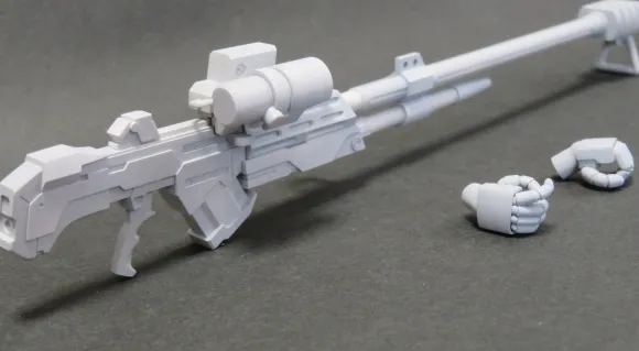 1/144 Vifam: RC Berg Vifam Support Kit Series Resin Cast Assembly Kit FAM-LG-03 Rifle for Round Vernian