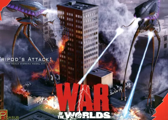1/350 War of The Worlds Tripods Attack Diorama