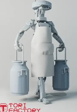1/35 Worker Robot 2 Kazan Robo Tech PpT-800 Carry a Milk Churn
