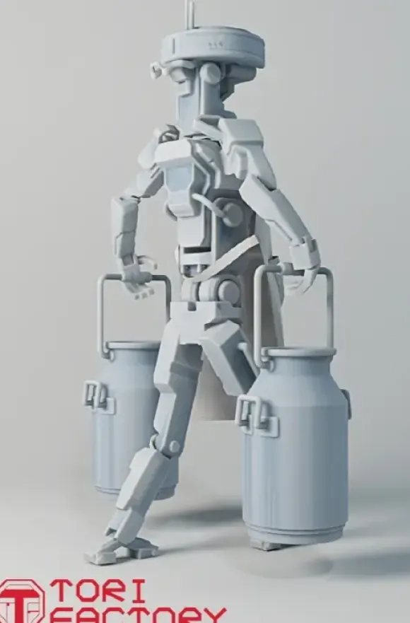 1/35 Worker Robot 2 Kazan Robo Tech PpT-800 Carry a Milk Churn