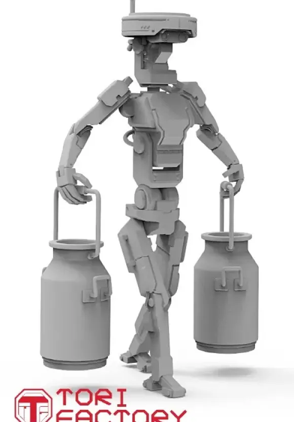1/35 Worker Robot 2 Kazan Robo Tech PpT-800 Carry a Milk Churn