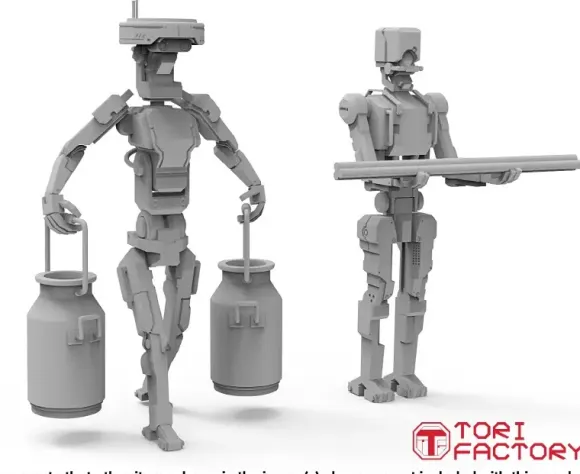 1/35 Worker Robot 2 Kazan Robo Tech PpT-800 Carry a Milk Churn