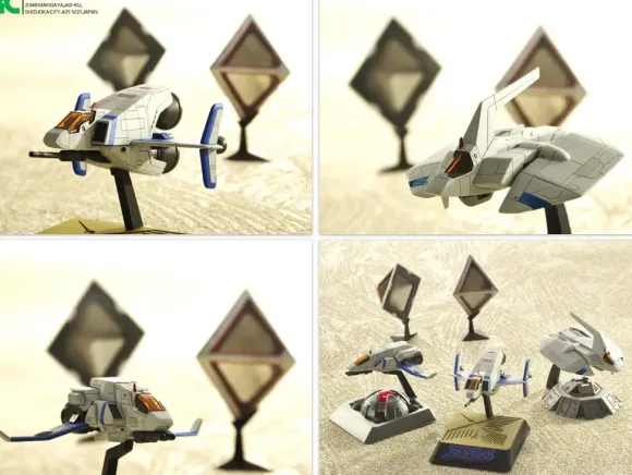 1/144 Xevious Resin Kit 3Set (PC Engine Ver.)